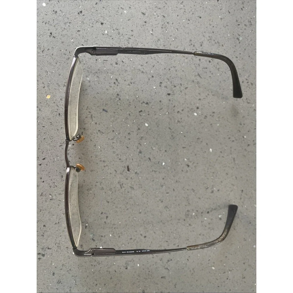 SUPERFLEX SF-424 C.3 brown SPORTS WRAP EYEGLASSES FRAMES ONLY half rim 54-18-145